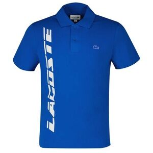 Lacoste Men’s Regular Fit Movement Printed Polo Shirt Bright Royal Blue Large